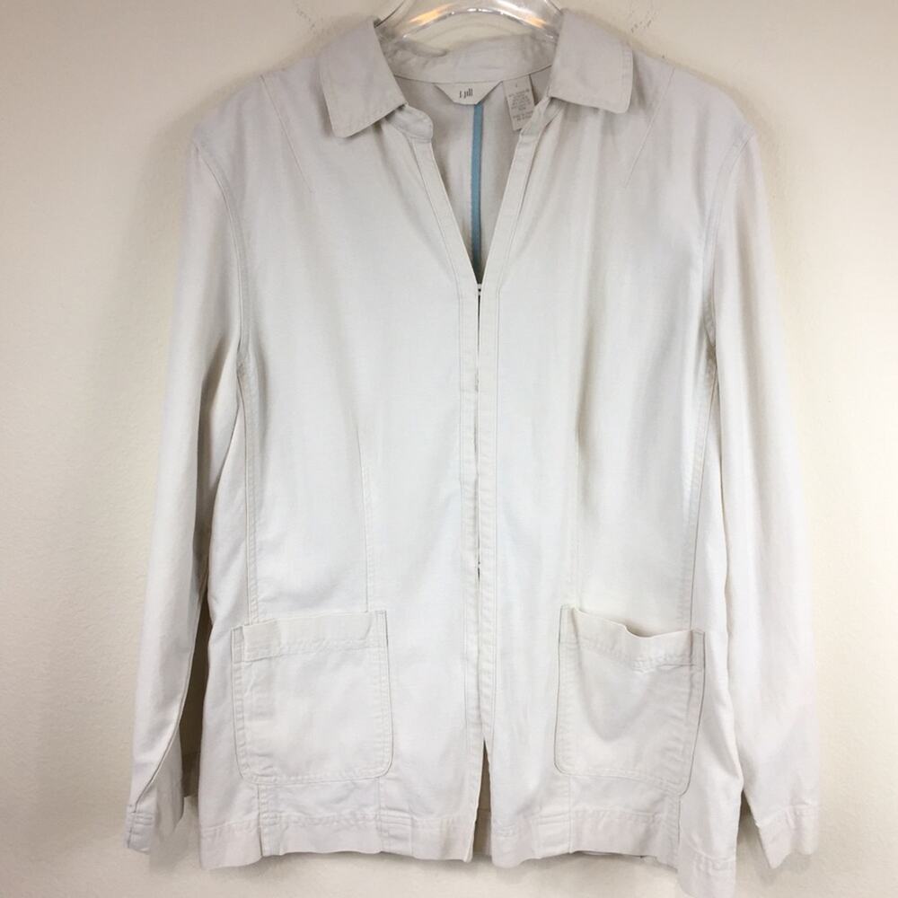 J. Jill | Cream Linen Blazer | Sz L